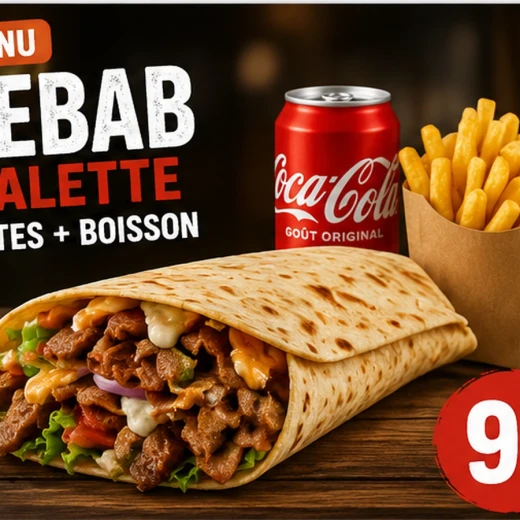 Menu Kebab Galette