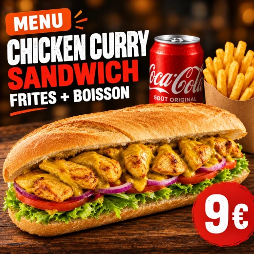 Menu Chicken Curry Sandwich