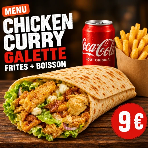 Menu Galette Chicken Curry
